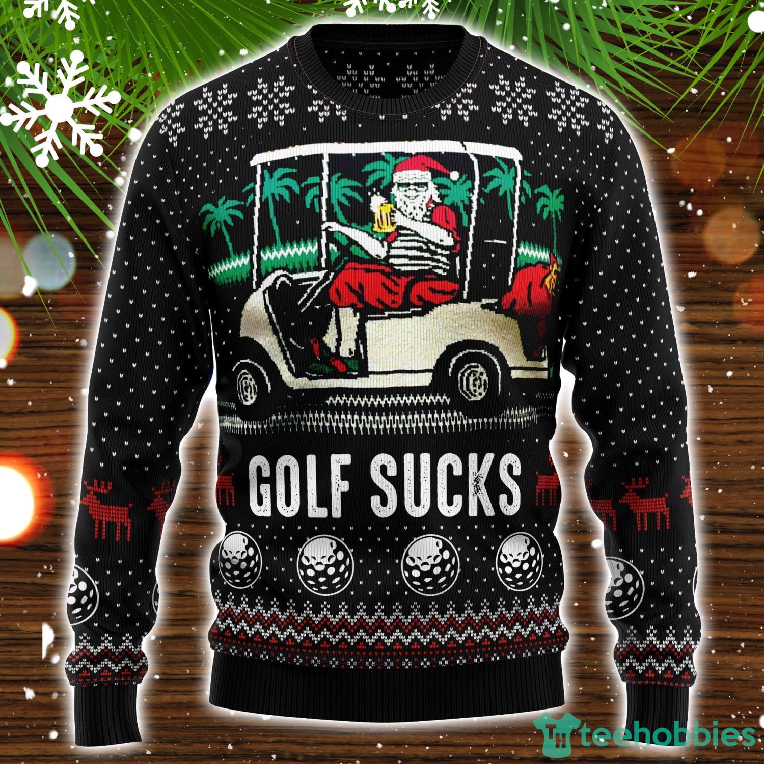 Golf Sucks Ugly Christmas Sweater Christmas Holiday Gift Product Photo 1 Golf Sucks Ugly Christmas Sweater Christmas Holiday Gift Product Photo 1
