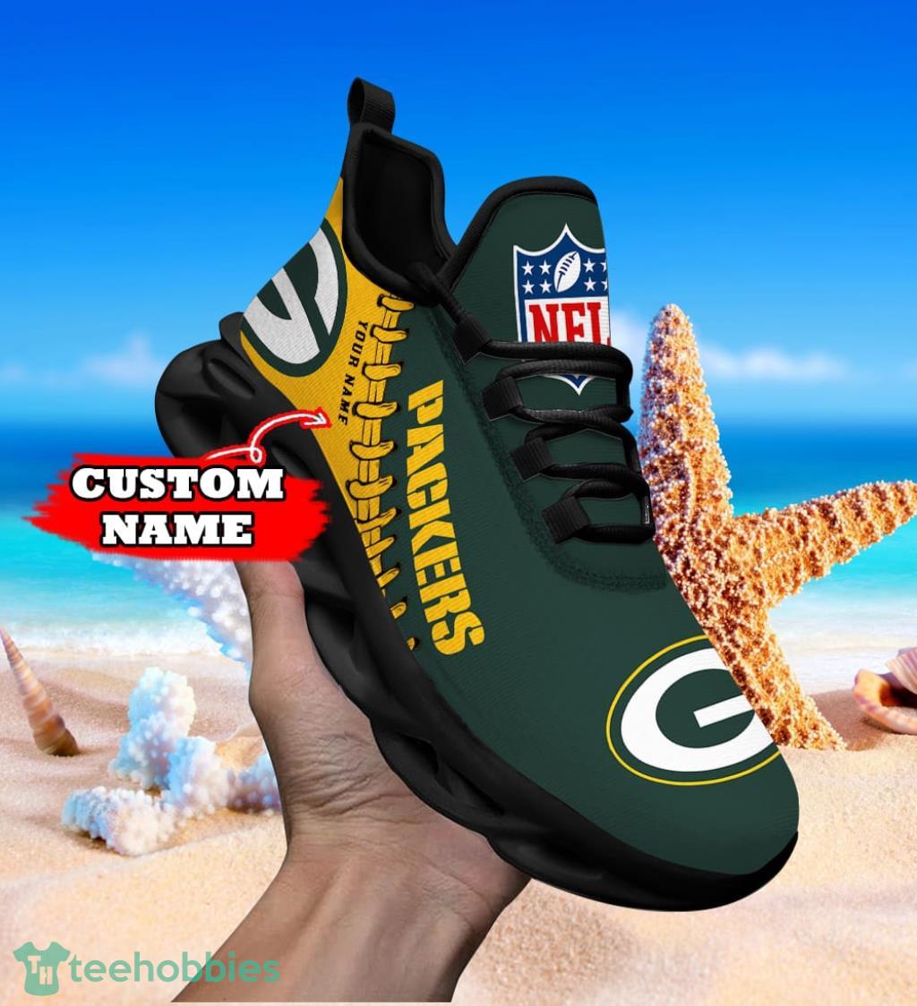 Green Bay Packers Personalized NFL Max Soul Shoes V2 Gift For Big Fans Product Photo 1