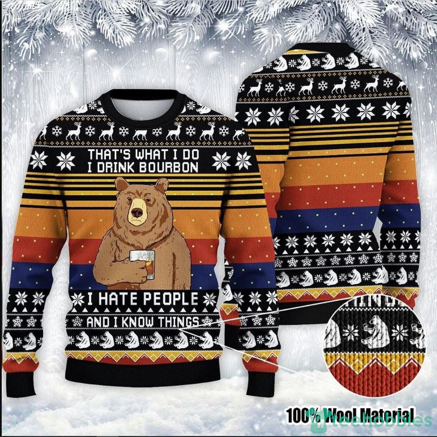 Grumpy Bear Thats What I Do Drink Whiskey Lover Sweater Christmas Family Gift Product Photo 1 Grumpy Bear Thats What I Do Drink Whiskey Lover Sweater Christmas Family Gift Product Photo 1