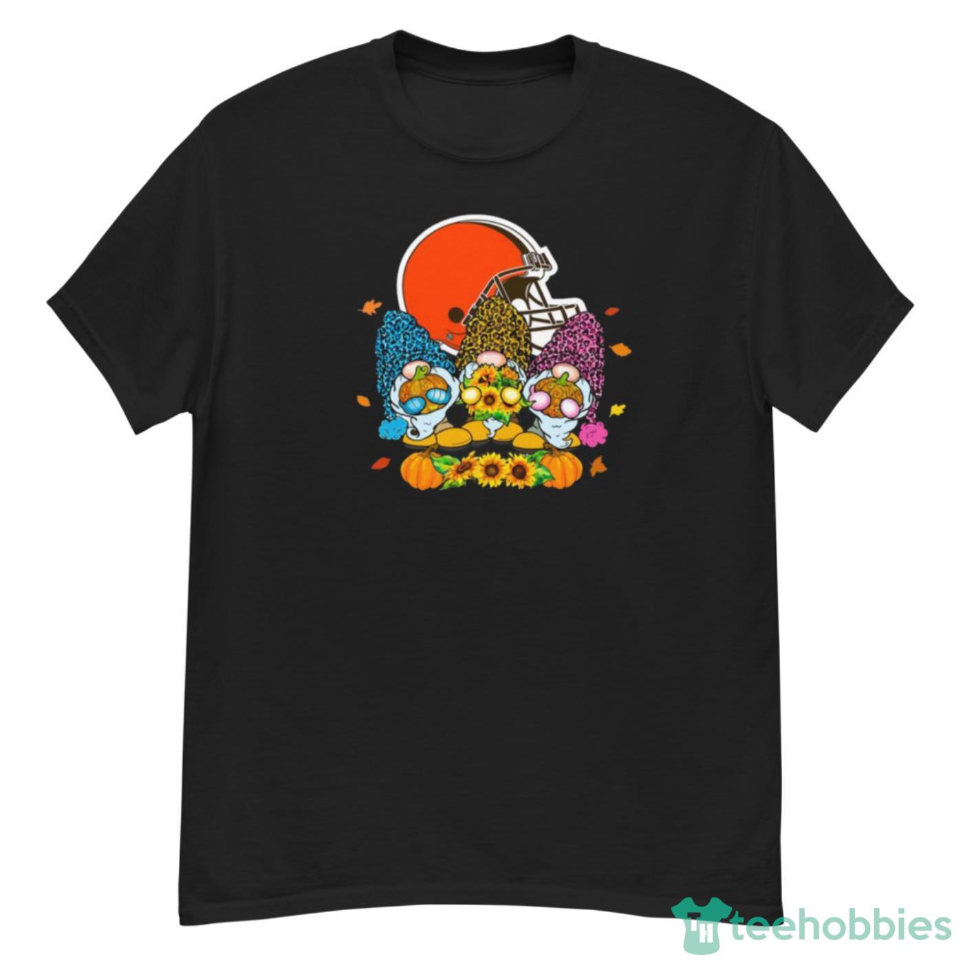 Happy Fall Y’all The Gnomes Cleveland Browns Logo Shirt Cute Gift - G500 Men’s Classic T-Shirt