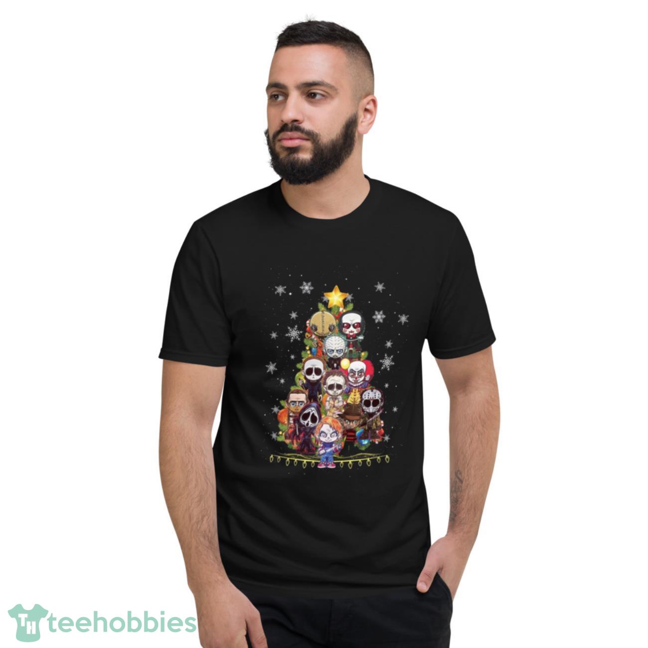 Horror Characters Christmas T-Shirt - Short Sleeve T-Shirt