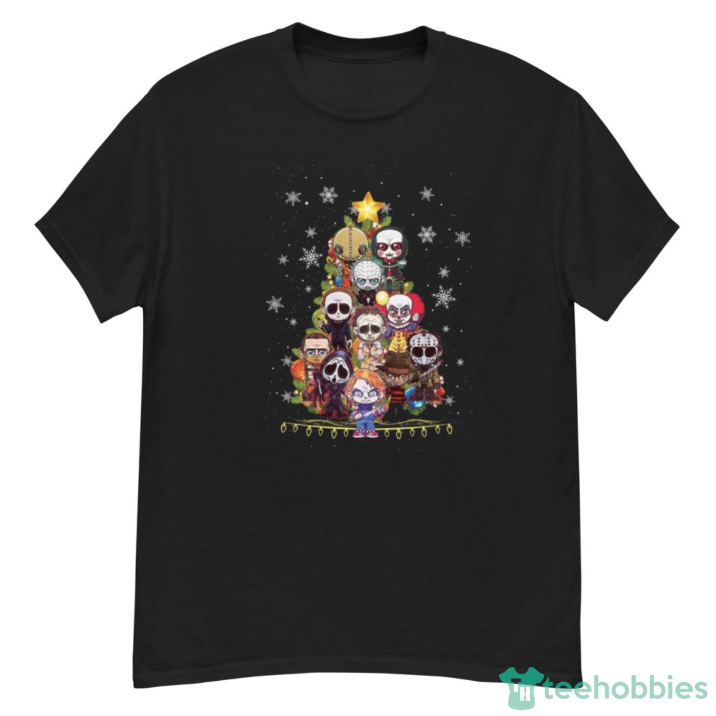 Horror Characters Christmas T-Shirt Cute Gift - G500 Men’s Classic T-Shirt