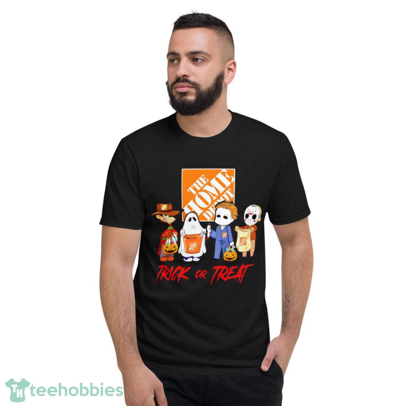 Horror Movie Characters Chibi The Home Depot Trick Or Treat Halloween Vintage T-Shirt - Short Sleeve T-Shirt
