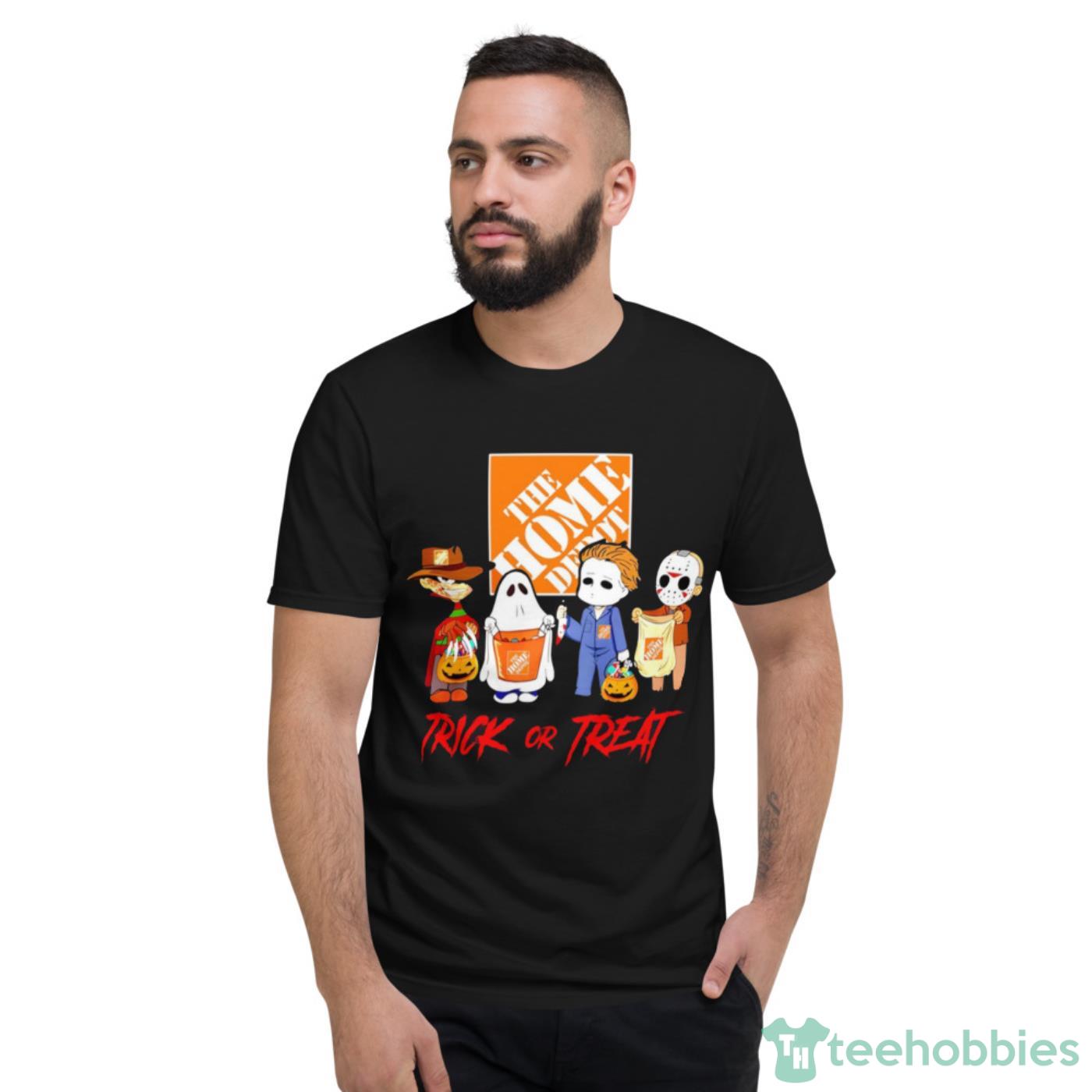 Horror Movie Characters Chibi The Home Depot Trick Or Treat Halloween Vintage T-Shirt Cute Gift - Short Sleeve T-Shirt