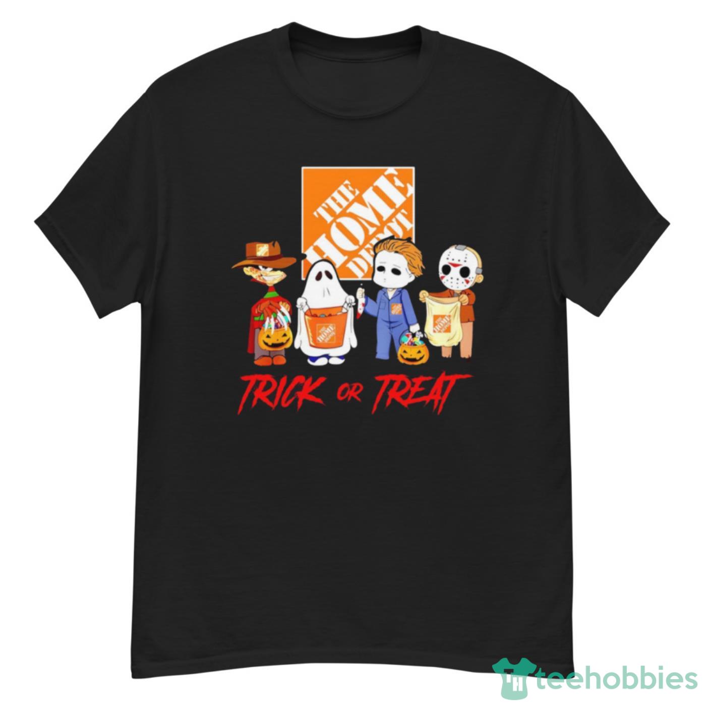 Horror Movie Characters Chibi The Home Depot Trick Or Treat Halloween Vintage T-Shirt Cute Gift - G500 Men’s Classic T-Shirt