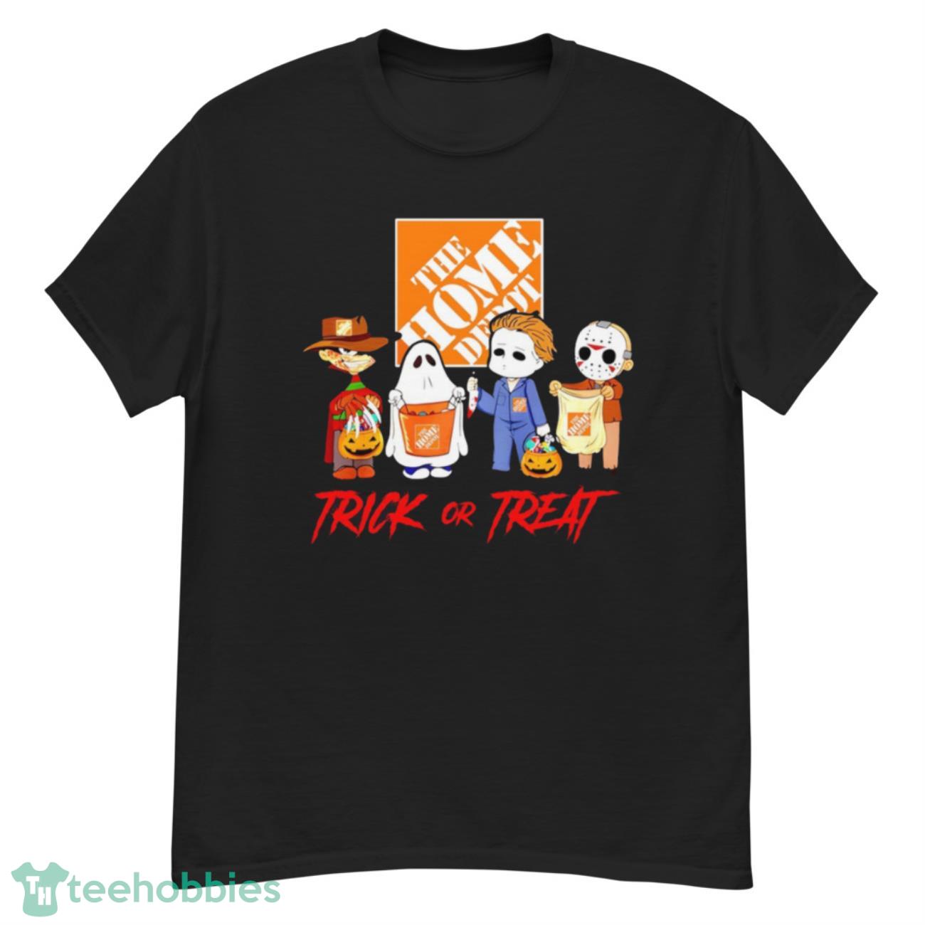 Horror Movie Characters Chibi The Home Depot Trick Or Treat Halloween Vintage T-Shirt - G500 Men’s Classic T-Shirt