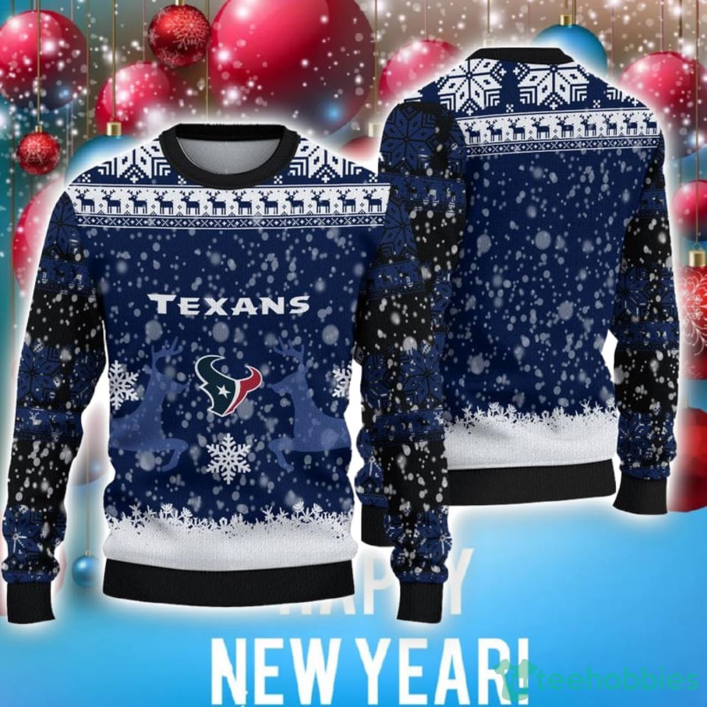 Houston Texans Christmas Reindeer Special Trend Ugly Christmas Sweater Product Photo 1