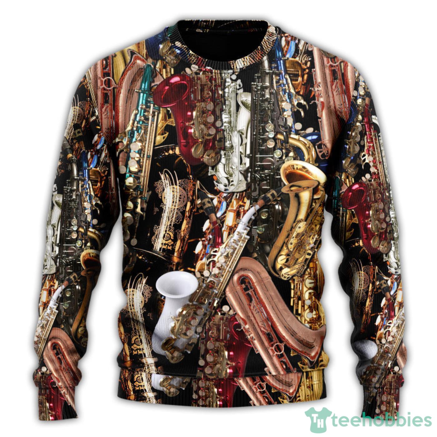 I Don't Need Therapy I Just Need Saxophone 3D Printed All Over printed Ugly Christmas Sweaters Product Photo 1