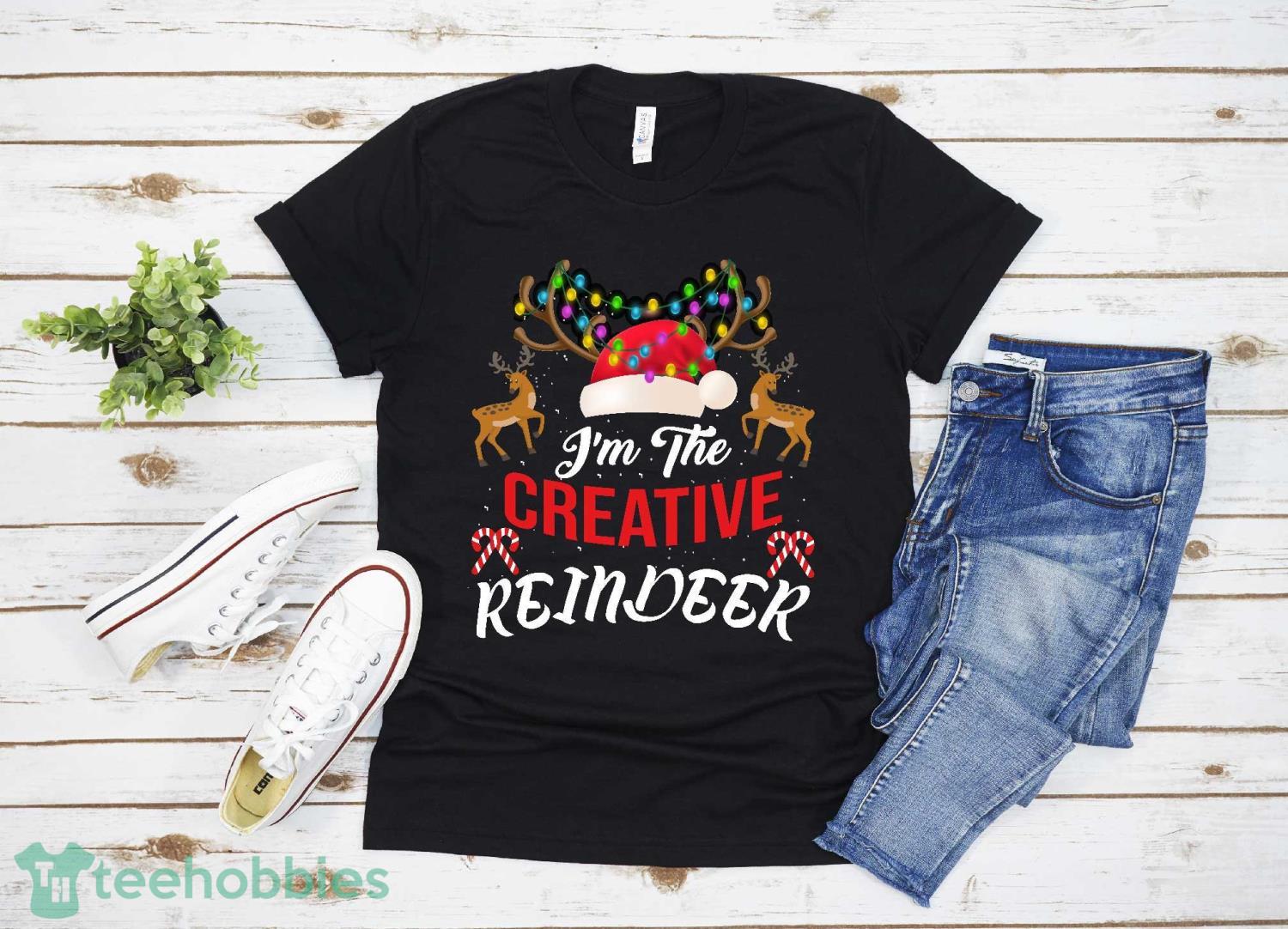 I'm The Creative Reindeer Matching Family Christmas T-shirt Christmas Gift Family Christmas Shirt Product Photo 1