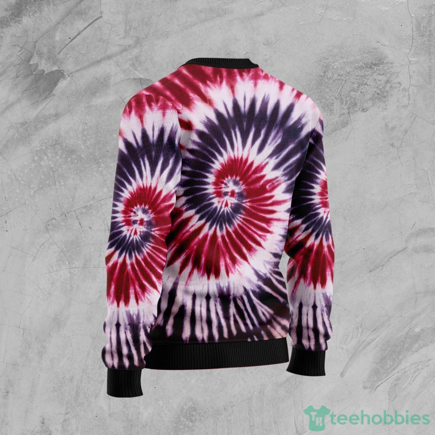 Its The Most Wonderful Bulldog Tie Dye All Over printed Ugly Christmas Sweater Product Photo 2