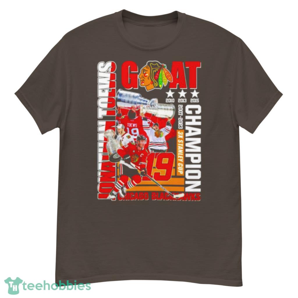 Jonathan Toews 3x Stanley Cup Champion Chicago Blackhawks Shirt Product Photo 2 Jonathan Toews 3x Stanley Cup Champion Chicago Blackhawks Shirt Product Photo 2