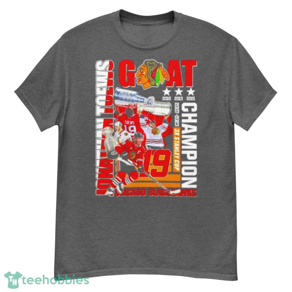 Jonathan Toews 3x Stanley Cup Champion Chicago Blackhawks Shirt Product Photo 3 Jonathan Toews 3x Stanley Cup Champion Chicago Blackhawks Shirt Product Photo 3