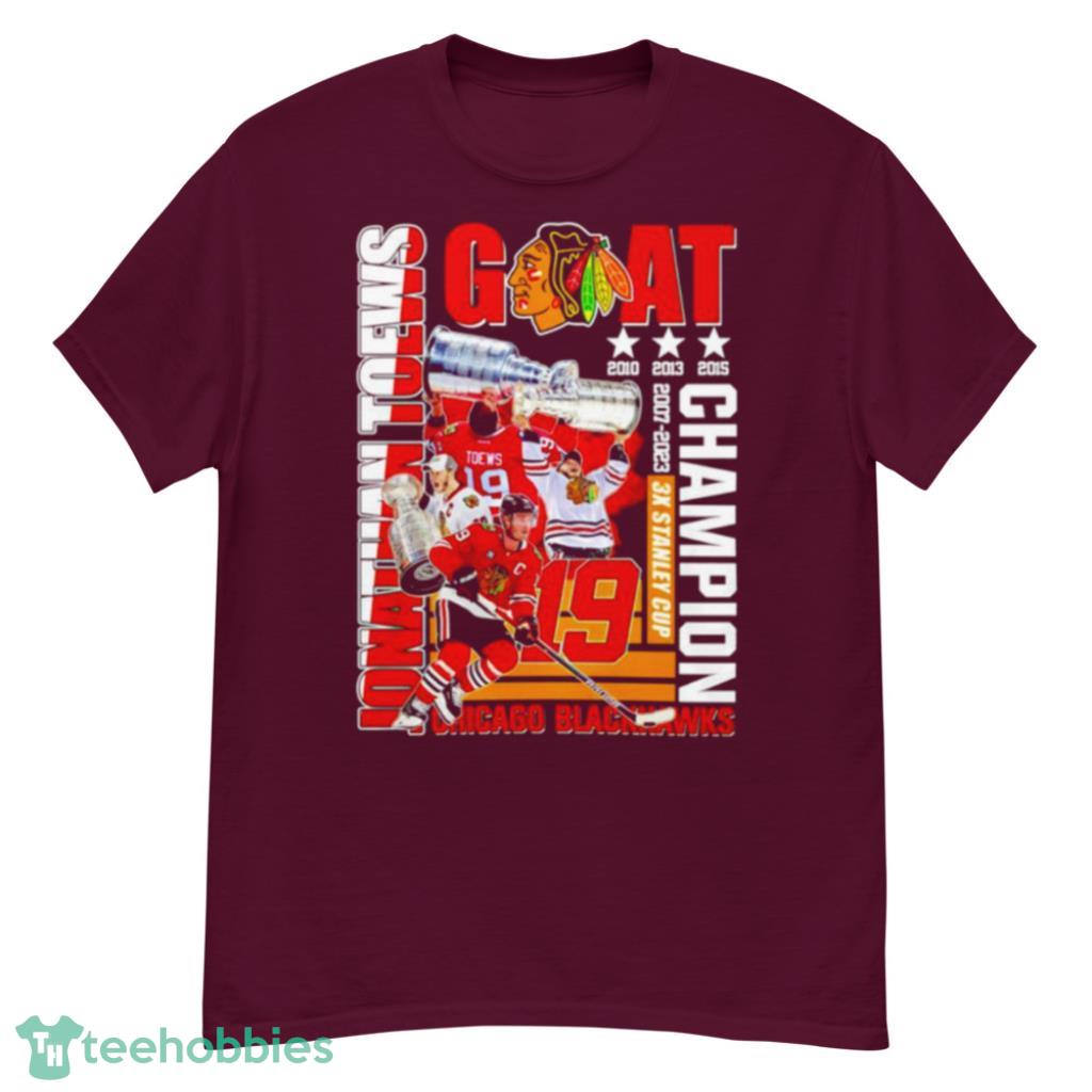 Jonathan Toews 3x Stanley Cup Champion Chicago Blackhawks Shirt Product Photo 4 Jonathan Toews 3x Stanley Cup Champion Chicago Blackhawks Shirt Product Photo 4