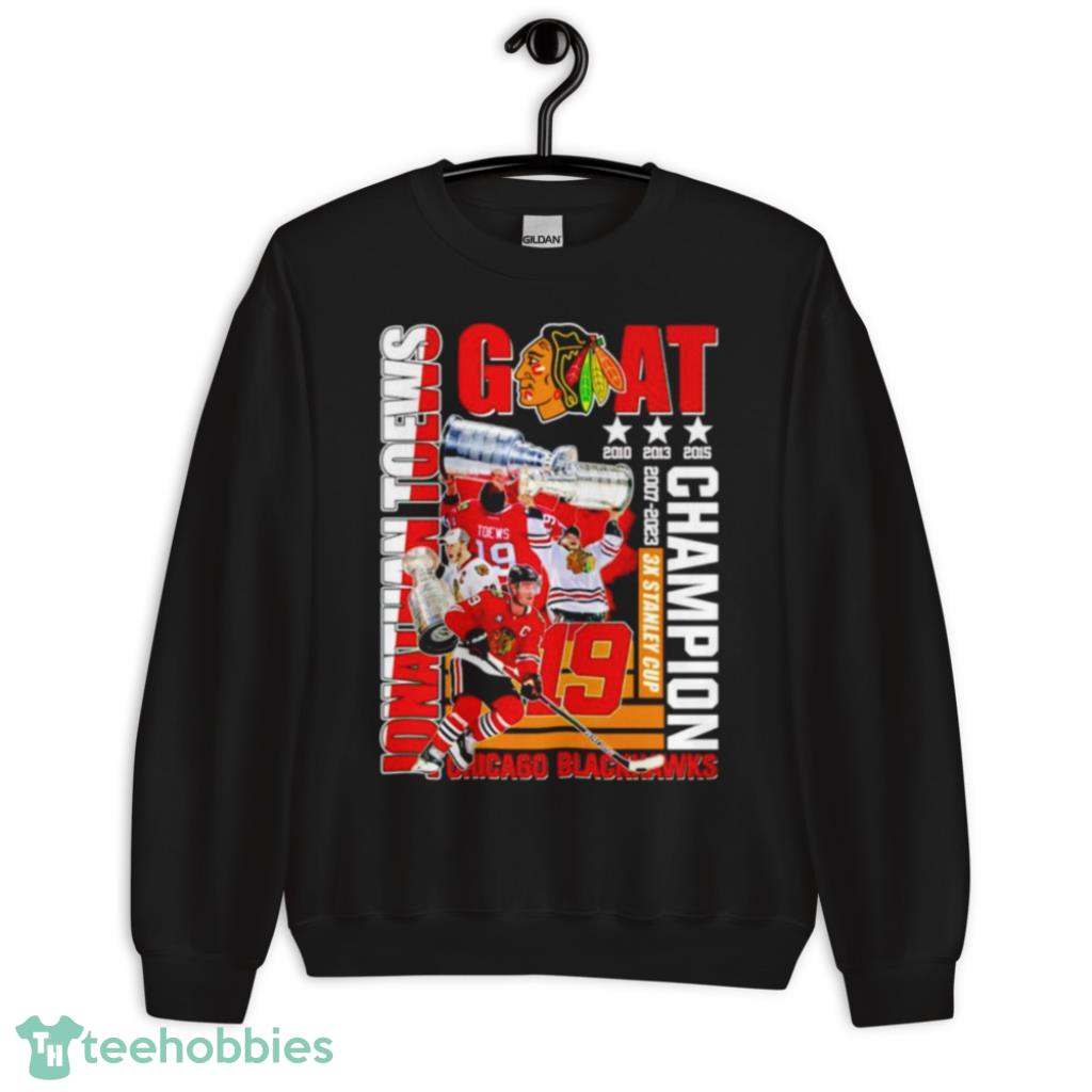 Jonathan Toews 3x Stanley Cup Champion Chicago Blackhawks Shirt Product Photo 9 Jonathan Toews 3x Stanley Cup Champion Chicago Blackhawks Shirt Product Photo 9