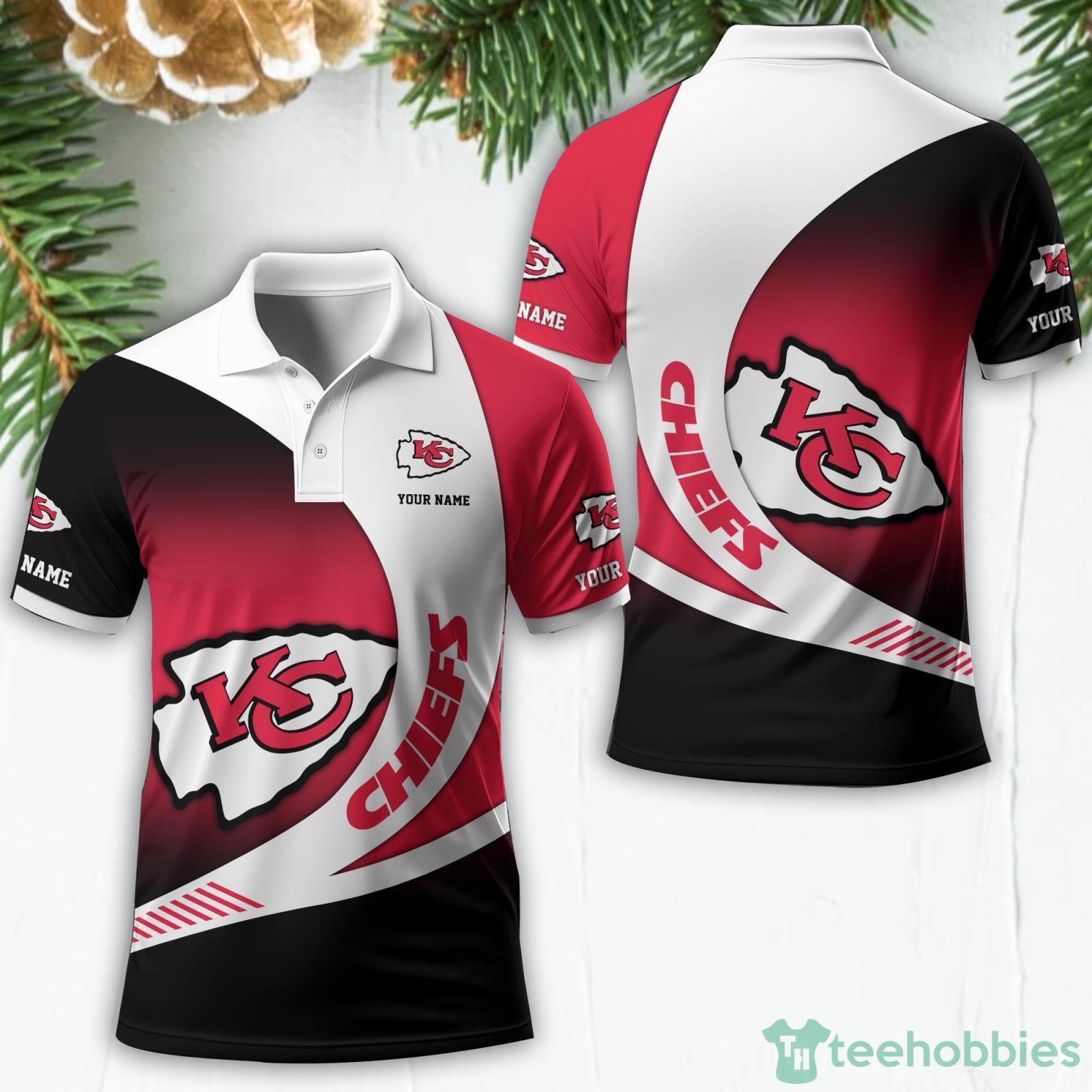 Kansas City Chiefs Custom Name NFL 3D Polo Shirt Sport Gift Product Photo 1