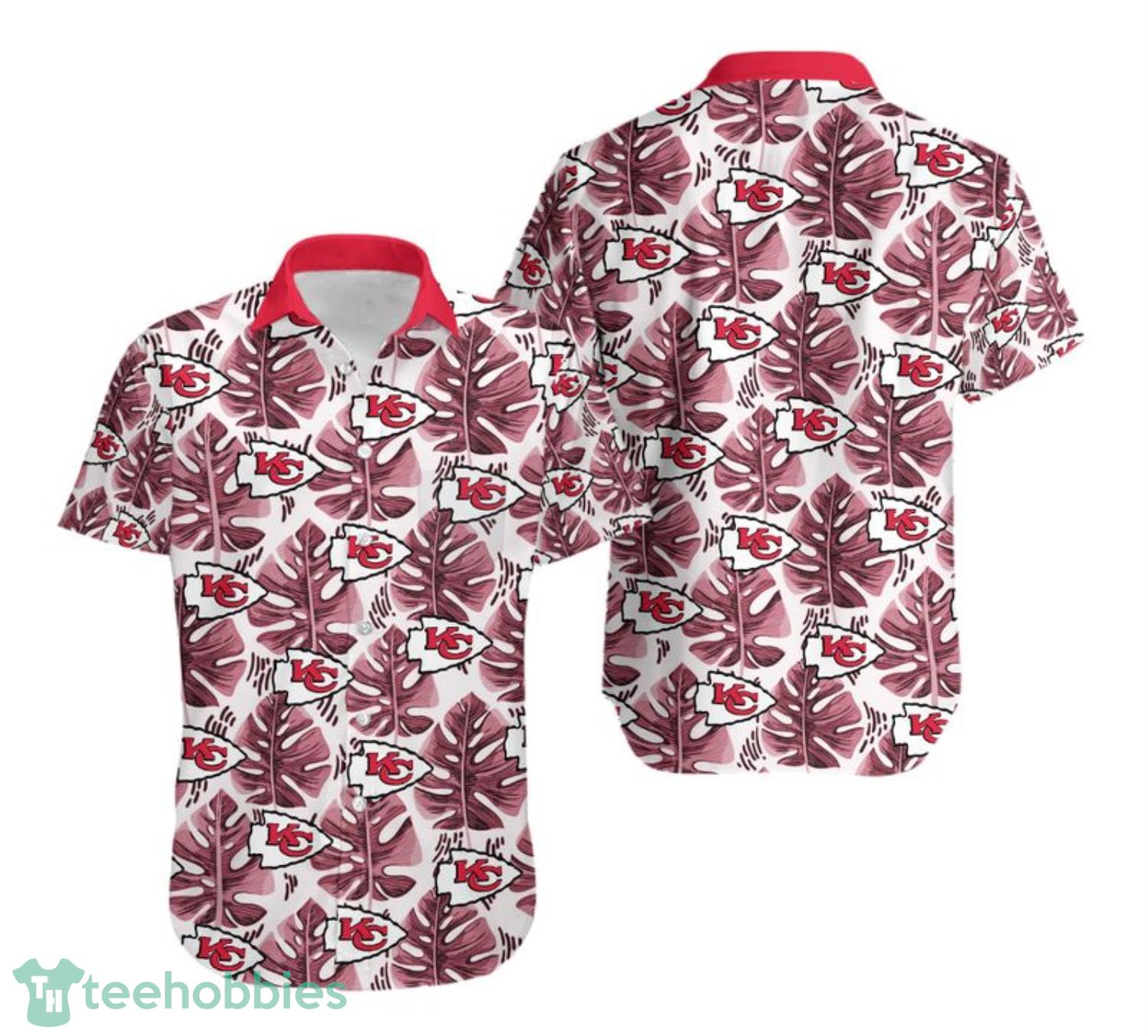 Kansas City Chiefs Leaf Tropical Style Summer Hawaiian Shirt For Fans Product Photo 1