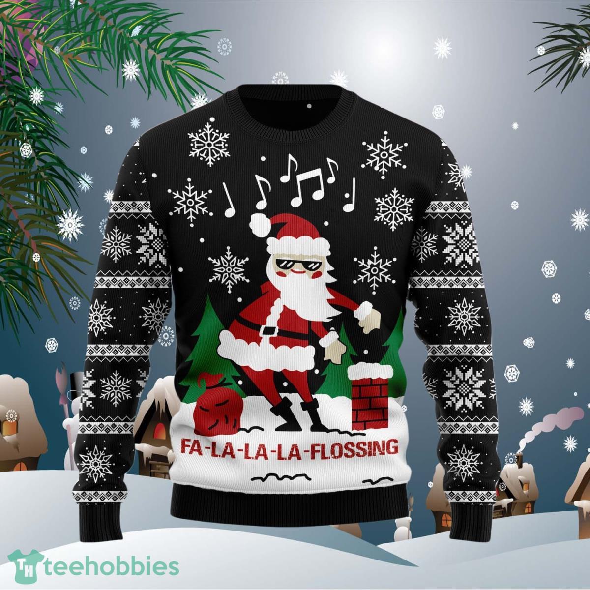 Santa shop floss sweater