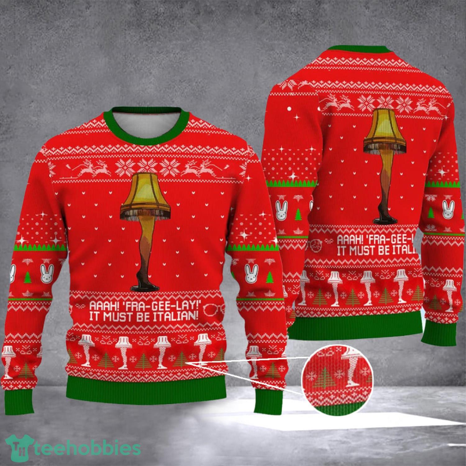 Leg Lamp Sweater Christmas Story Leg Lamp Ugly Sweater Gift For Christmas Gift Product Photo 1