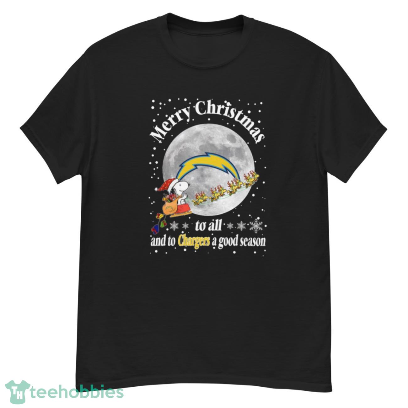 Los Angeles Chargers Merry Christmas To All And To Chargers A Good Season Nfl Football Sports T Shirt - G500 Men’s Classic T-Shirt