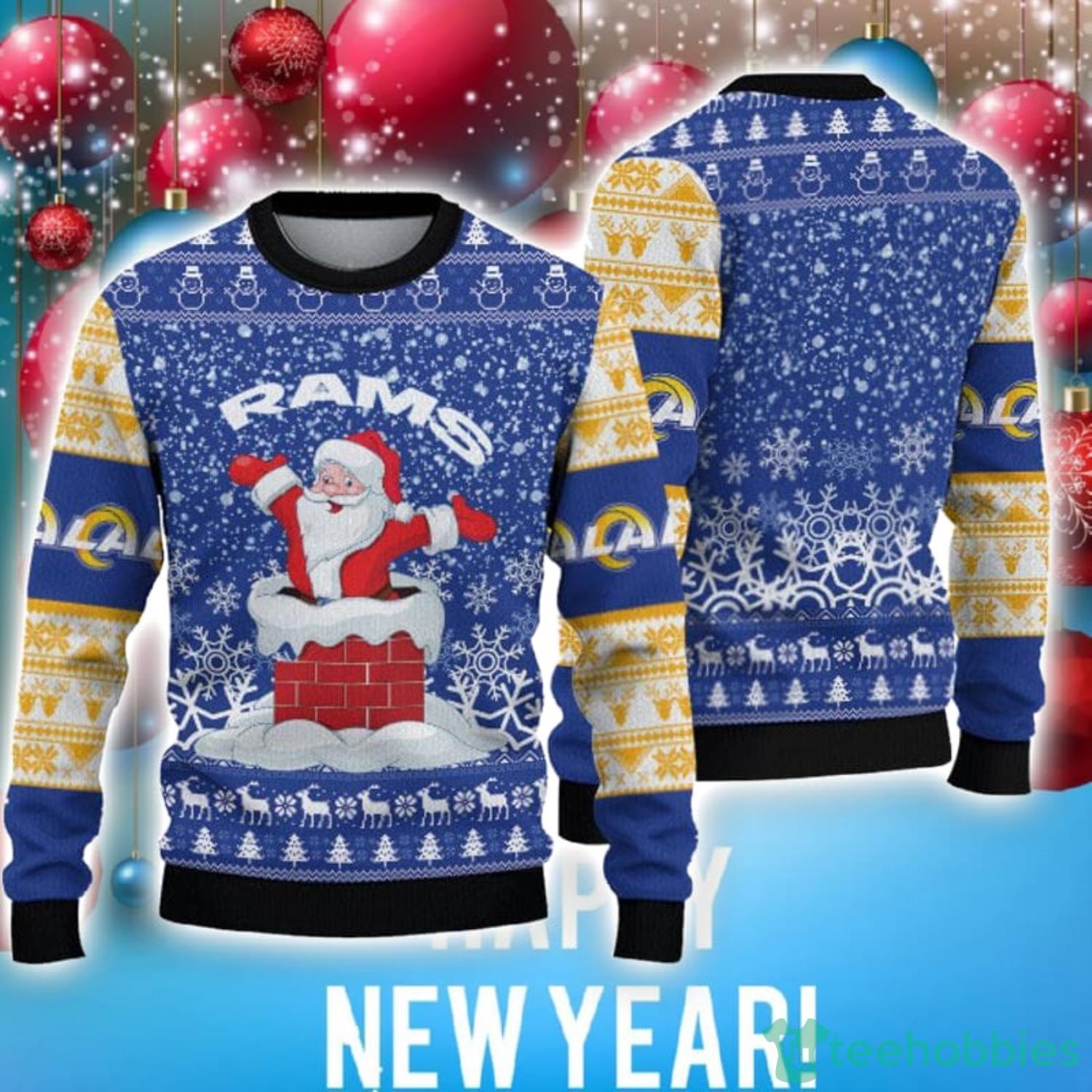 Los Angeles Rams Pattern Ugly Christmas Sweater Gift - Shibtee Clothing