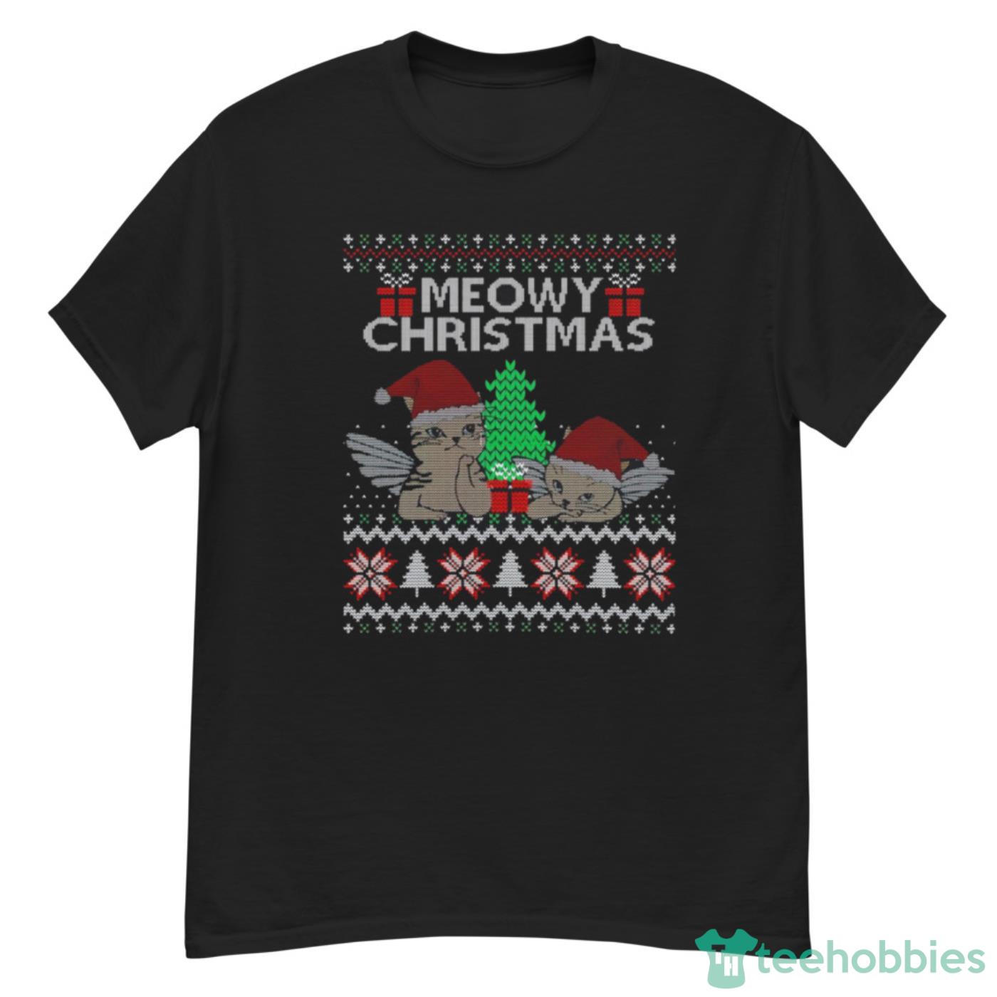Meowy Christmasugly Christmas Knitting Pattern Unisex SweatShirt Cute Gift Vintage T-Shirt Cute Gift - G500 Men’s Classic T-Shirt