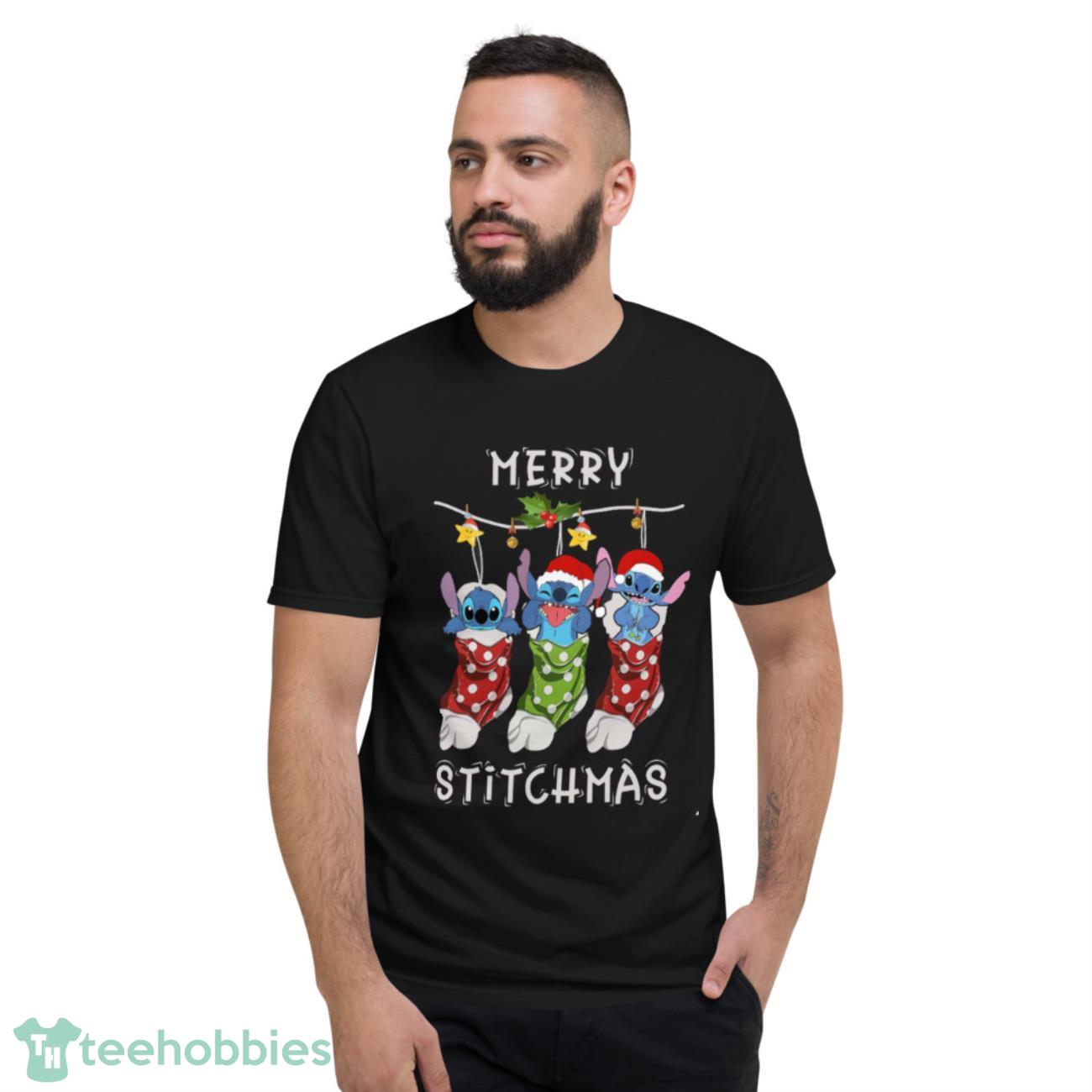 Merry Stitchmas With Stitch Christmas Sweatshirt - Short Sleeve T-Shirt