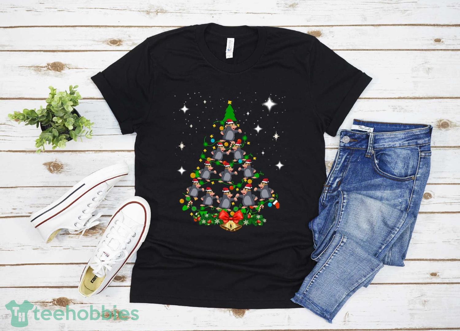 Mole Christmas Tree T Shirt Christmas Gift Family Christmas Shirt Product Photo 1