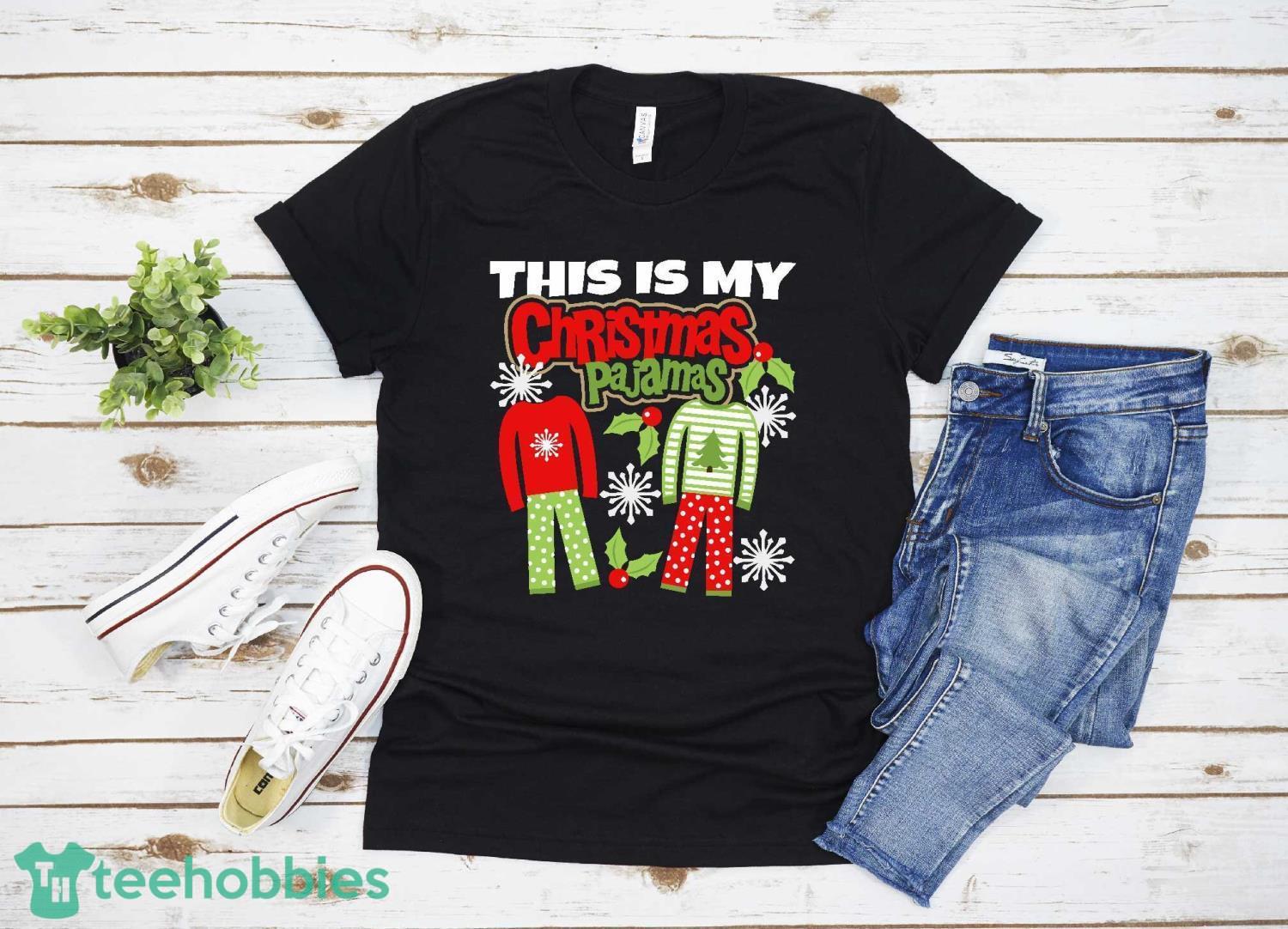 My Family Christmas PJ Collection T-Shirt Christmas Gift Family Christmas Shirt Product Photo 1