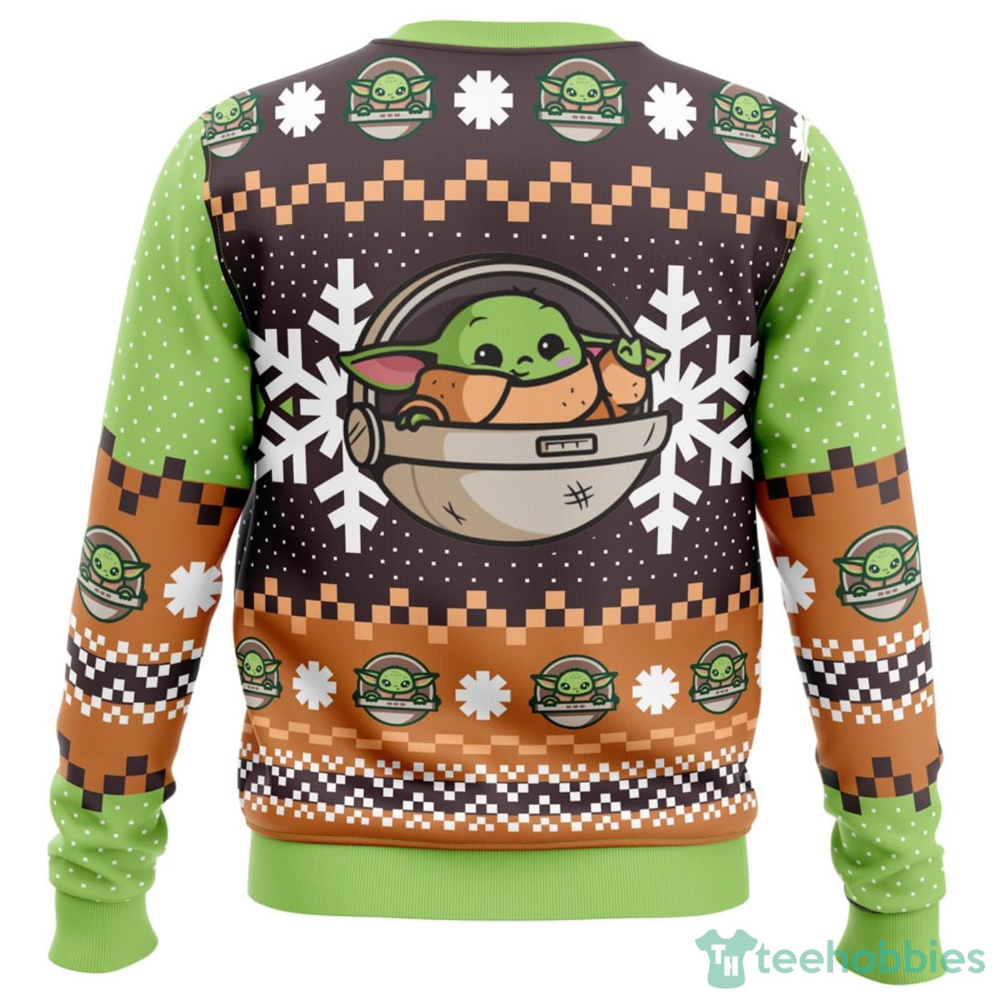 New Baby Yoda Star Wars All Over printed Ugly Christmas Sweater Product Photo 2