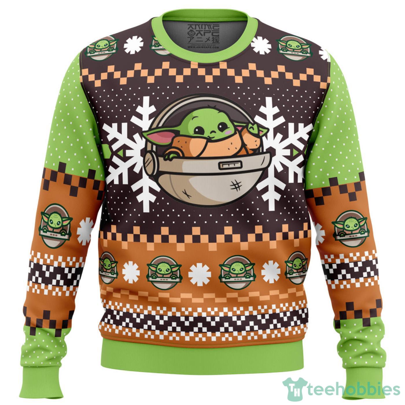 New Baby Yoda Star Wars All Over printed Ugly Christmas Sweater Product Photo 1
