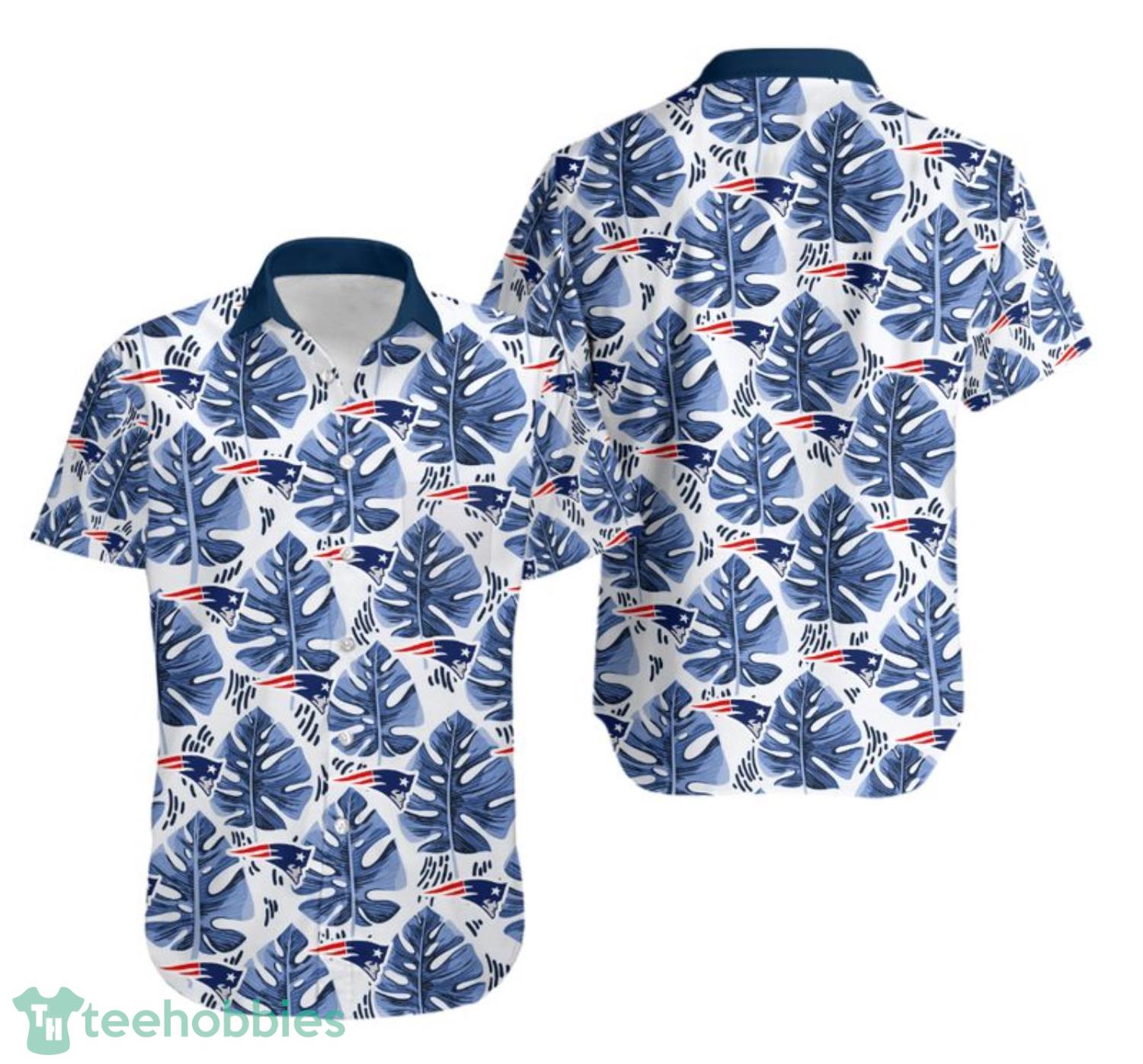New England Patriots Leaf Tropical Style Summer Hawaiian Shirt For Fans Product Photo 1