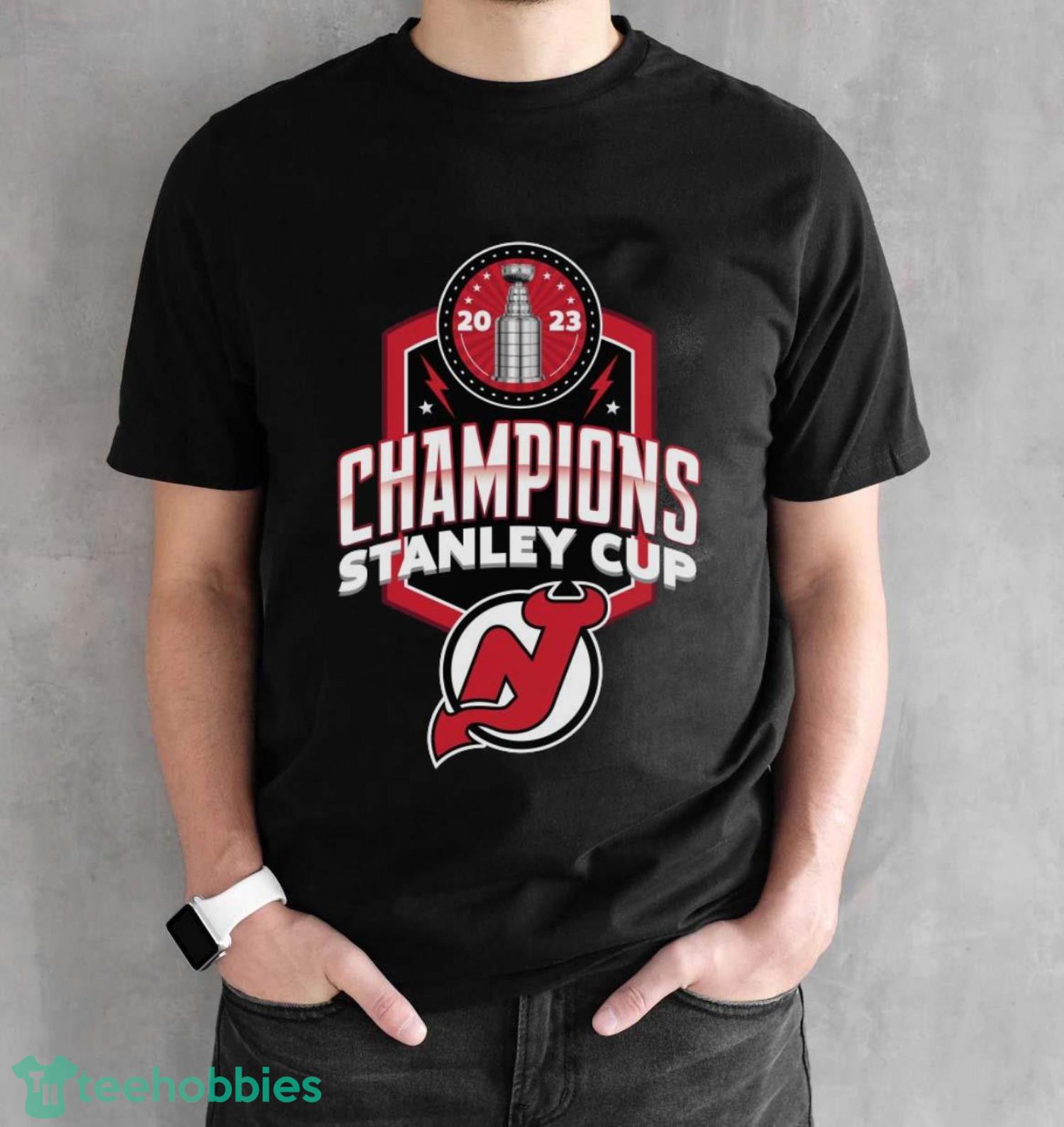 New Jersey Devils 2023 Stanley Cup Champions shirt - Black Unisex T-Shirt