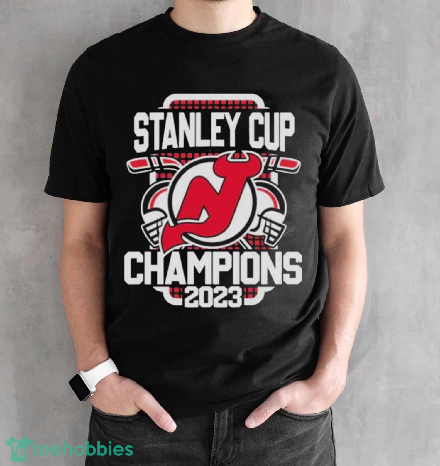 New jersey devils stanley cup champions 2023 t-shirt - Black Unisex T-Shirt