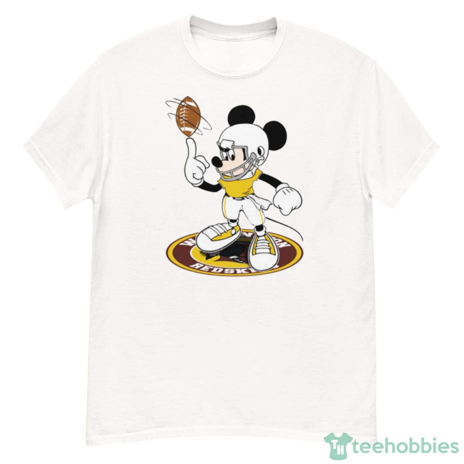 NFL Football Washington Redskins Cheerful Mickey Disney Shirt T Shirt - G500 Men’s Classic T-Shirt