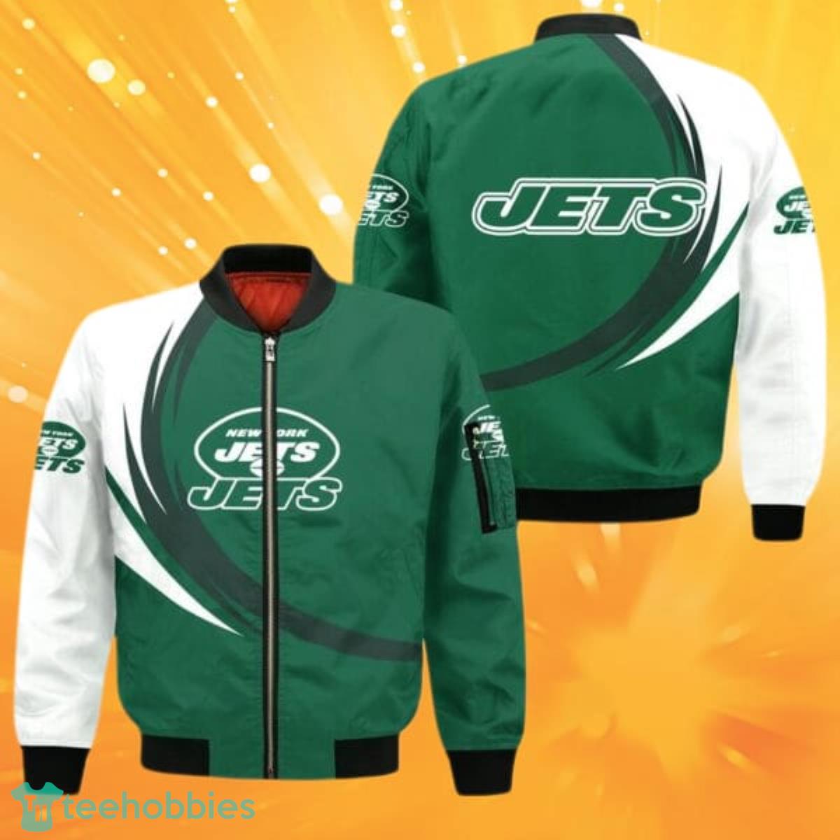 Green Black New York Jets NFL Team Leather Jacket