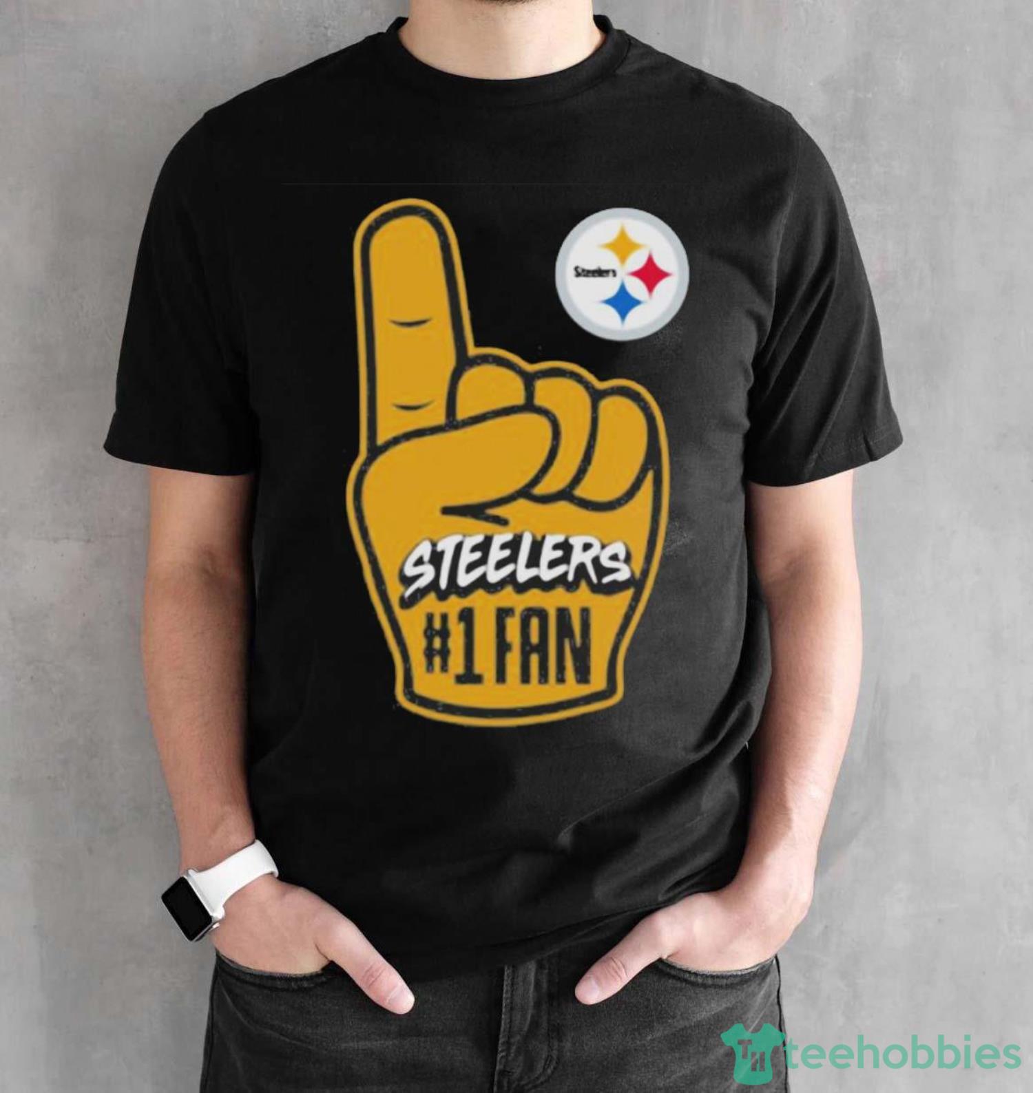 NFL Pittsburgh Steelers handoff #1 fan t-shirt - Black Unisex T-Shirt