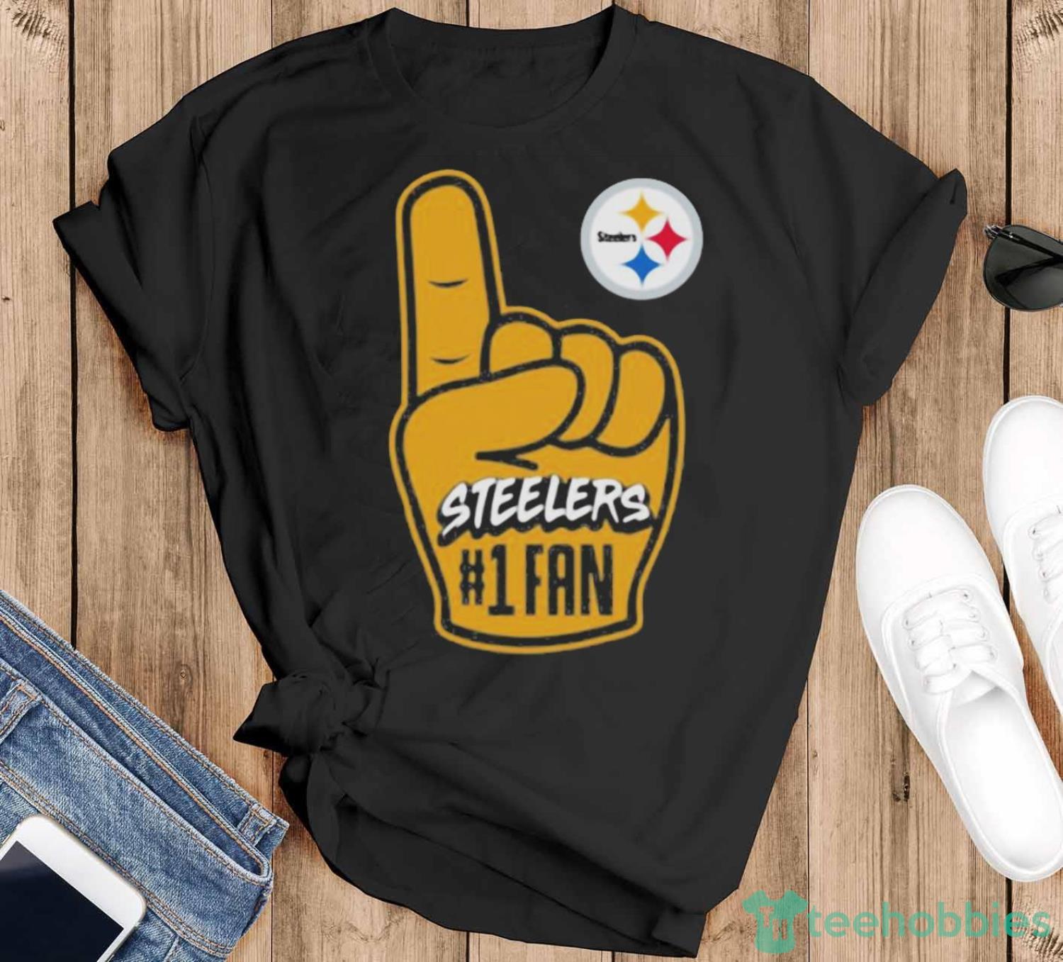 NFL Pittsburgh Steelers handoff #1 fan t-shirt - Black T-Shirt