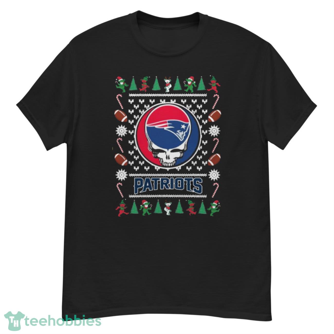 Nice New England Patriots Grateful Dead Ugly Christmas Shirt Shirt - G500 Men’s Classic T-Shirt