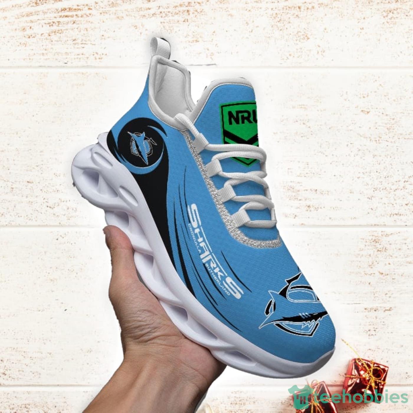 NRL Cronulla Sharks Max Soul Shoes Sport Sneakers For Men And Women Gift - NRL Cronulla Sharks Max Soul Shoes Clunky Sneakers V8_1