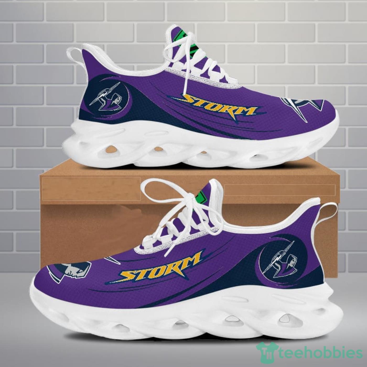 NRL Melbourne Storm Max Soul Shoes Sport Sneakers For Men And Women Gift - NRL Melbourne Storm Max Soul Shoes Clunky Sneakers V8_4