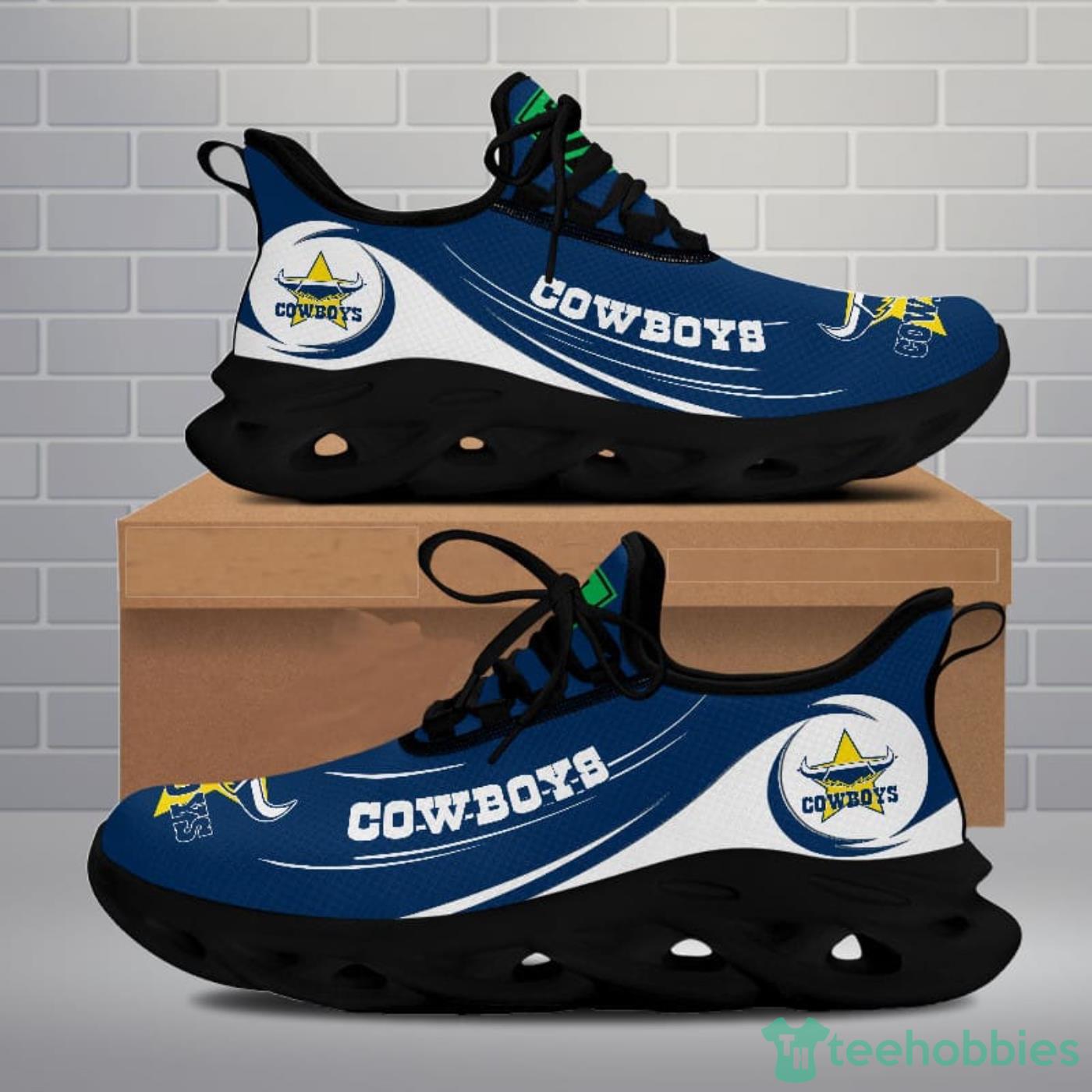 NRL North Queensland Cowboys Max Soul Shoes Sport Sneakers For Men And Women Gift - NRL North Queensland Cowboys Max Soul Shoes Clunky Sneakers V8_1
