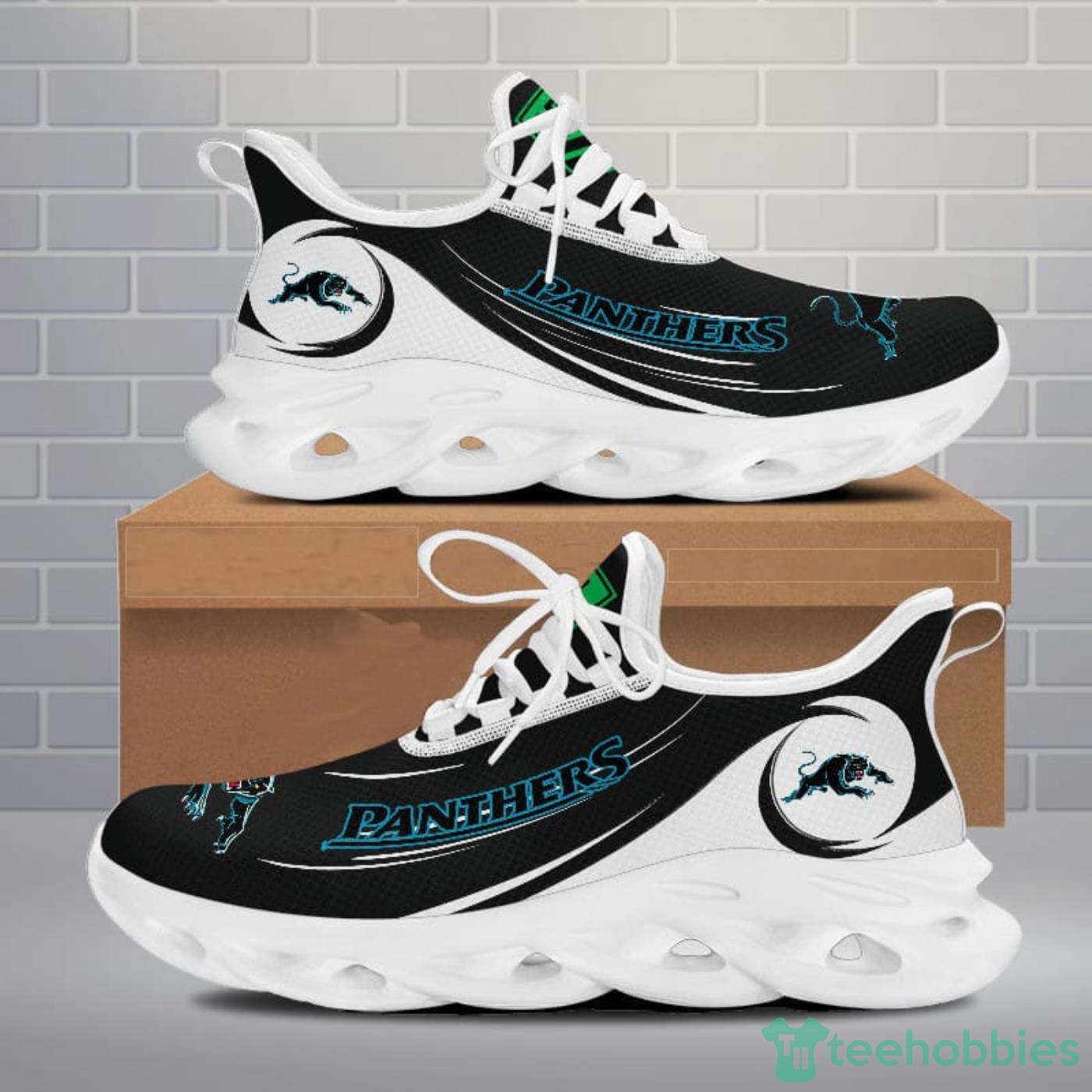 NRL Penrith Panthers Max Soul Shoes Sport Sneakers For Men And Women Gift - NRL Penrith Panthers Max Soul Shoes Clunky Sneakers V8_4