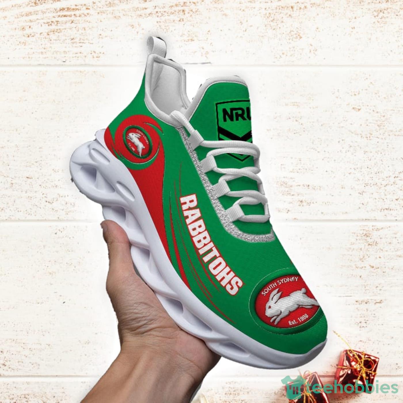 NRL South Sydney Rabbitohs Max Soul Shoes Sport Sneakers For Men And Women Gift - NRL South Sydney Rabbitohs Max Soul Shoes Clunky Sneakers V8_1