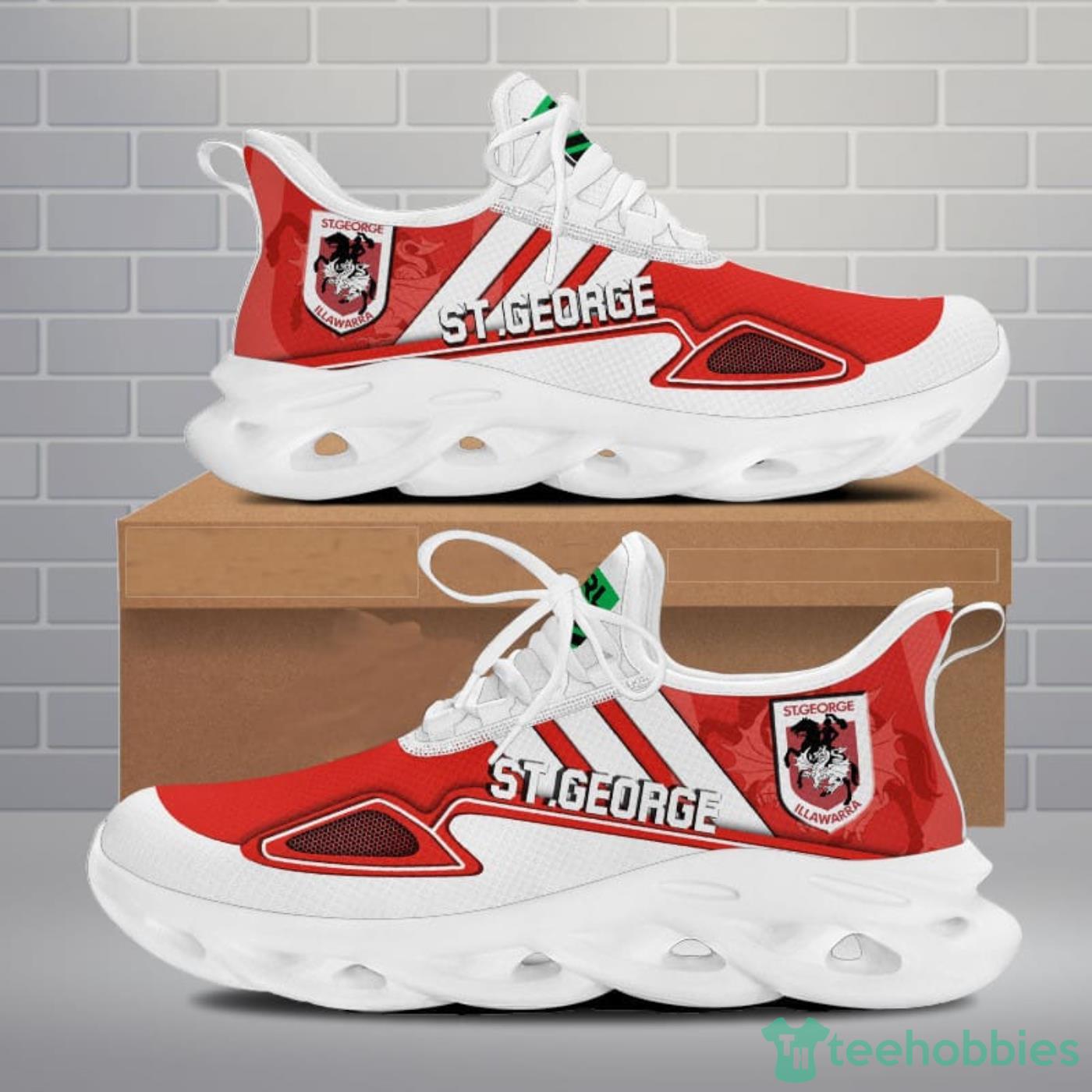 NRL St George Illawarra Dragons Max Soul Shoes Sport Sneakers For Men And Women Gift - NRL St George Illawarra Dragons Max Soul Shoes Clunky Sneakers V8_4