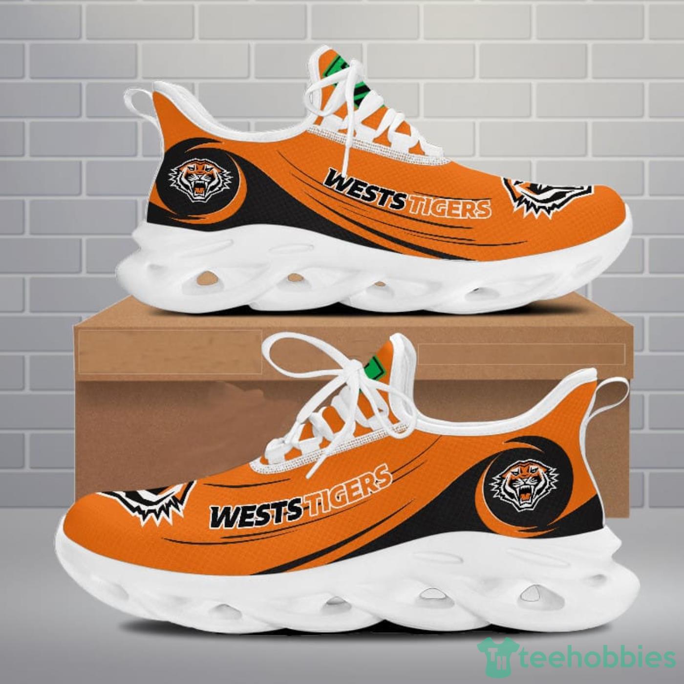 NRL Wests Tigers Max Soul Shoes Sport Sneakers For Men And Women Gift - NRL Wests Tigers Max Soul Shoes Clunky Sneakers V8_4