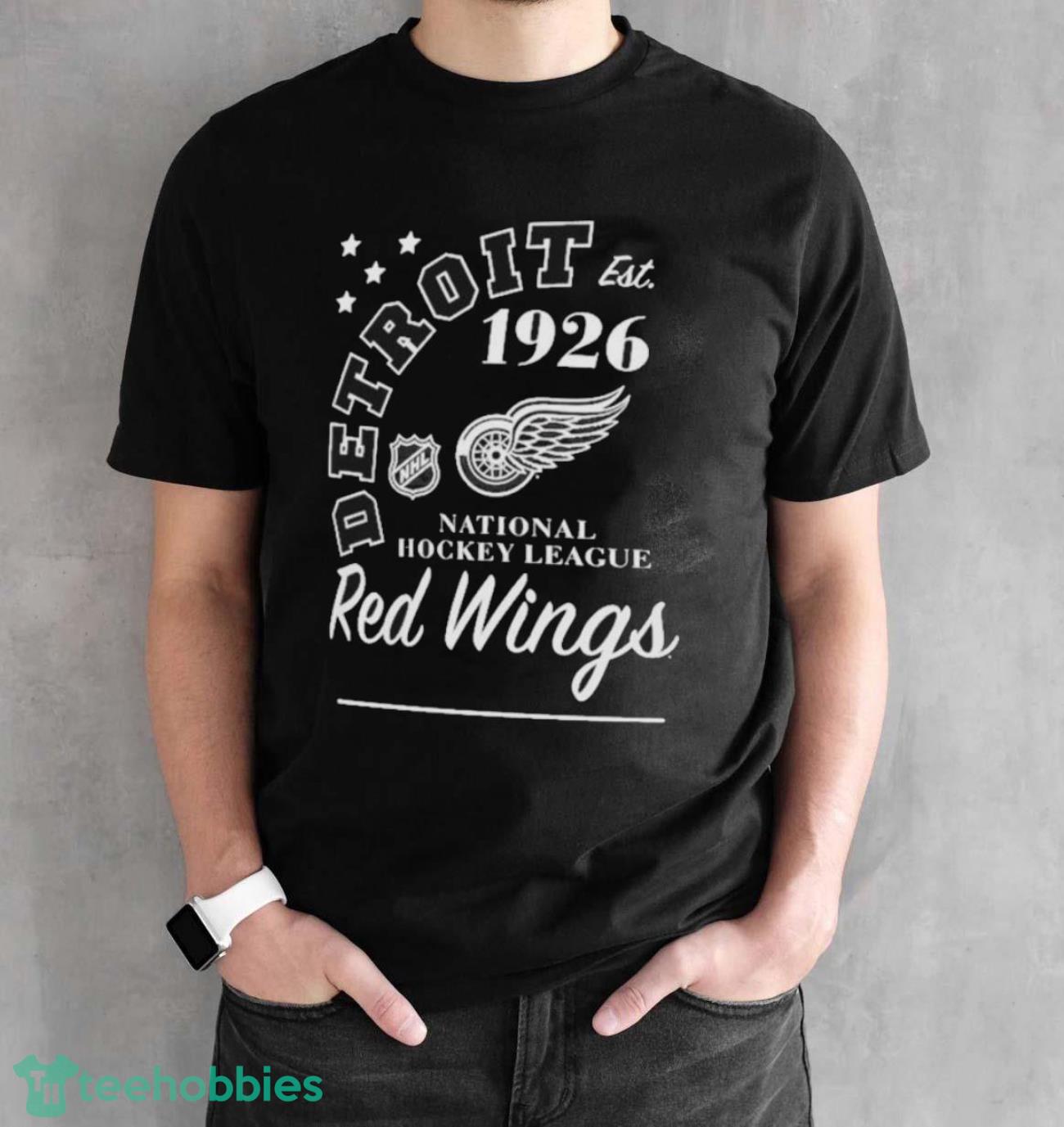 Official detroit Red Wings National Hockey League Starter Arch City Team T-Shirts - Black Unisex T-Shirt