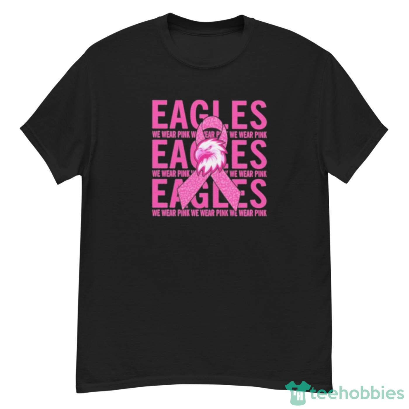 Official Philadelphia Eagles Mascot We Wear Pink Cancer Art Shirt Cute Gift - G500 Men’s Classic T-Shirt