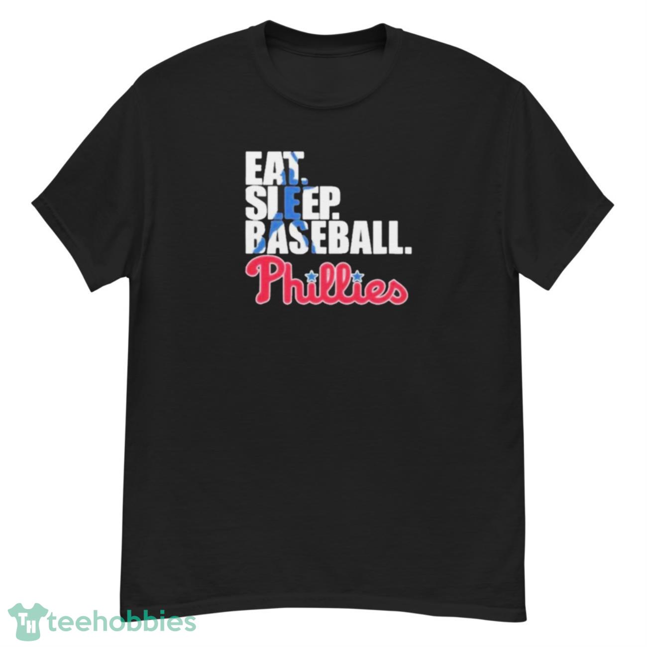 Official Philadelphia Phillies Eat Sleep Baseball T-Shirt - G500 Men’s Classic T-Shirt