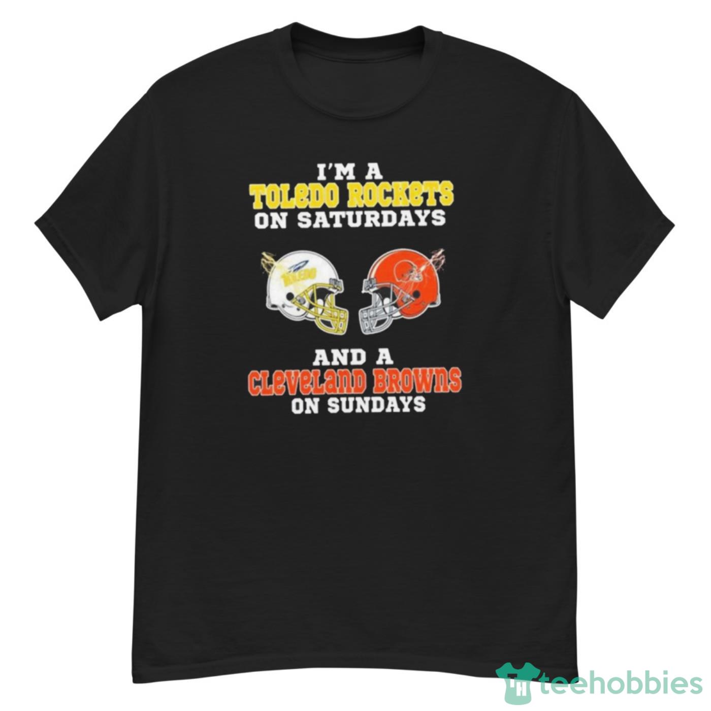 Original I’m A Toledo Rockets On Saturdays And Cleveland Browns On Sundays 2023 Shirt Cute Gift - G500 Men’s Classic T-Shirt