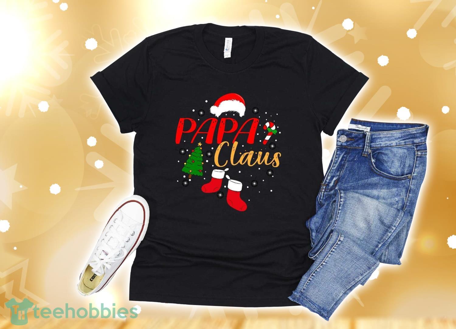 Papa Santa Claus Funny Matching Family Christmas Pjs For Dad T-Shirt Christmas Gift Product Photo 1